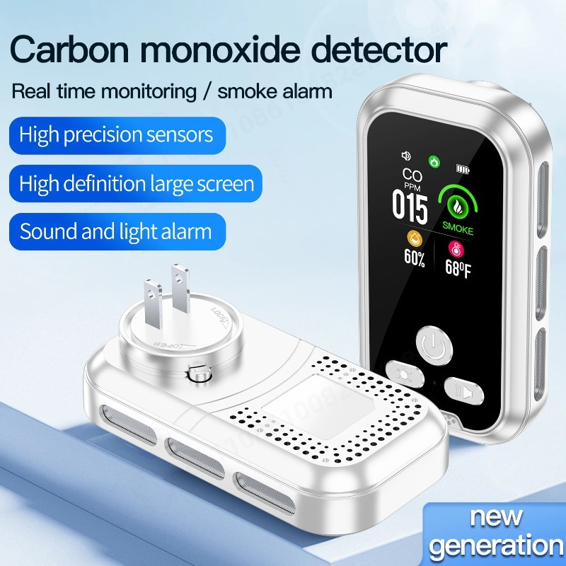 Co Detector Plug - Portable 6 in 1 Gas Detector