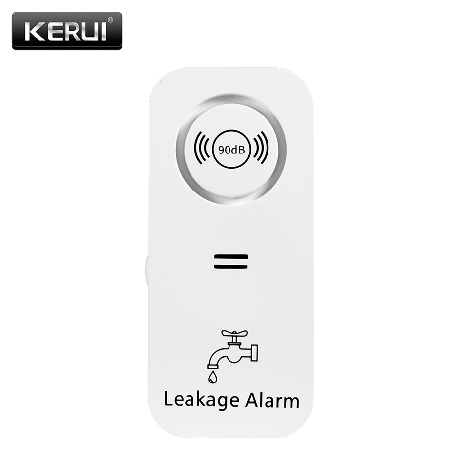 Water Alarm Sensor - KERUI Wireless Water Sensor 90dB Alarm