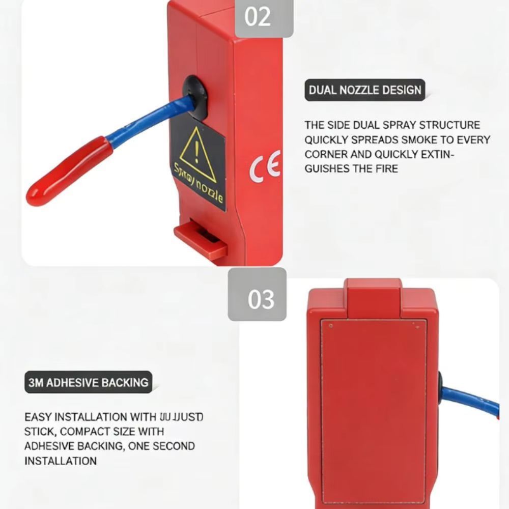 Dual-Line Design Flame Retarda - Fire Extinguisher Small 评论和价格