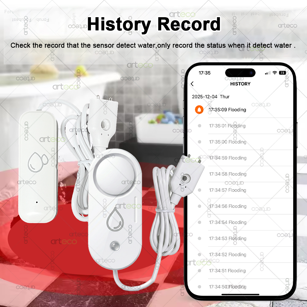 Zigbee Water Leak Sensor Flood - Water Alarm Sensor 评论和价格