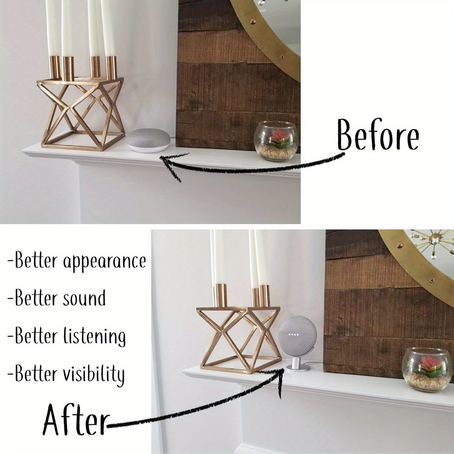 Mini Smart Speaker Display Sta - Google Speaker Nest Mini 评论和价格