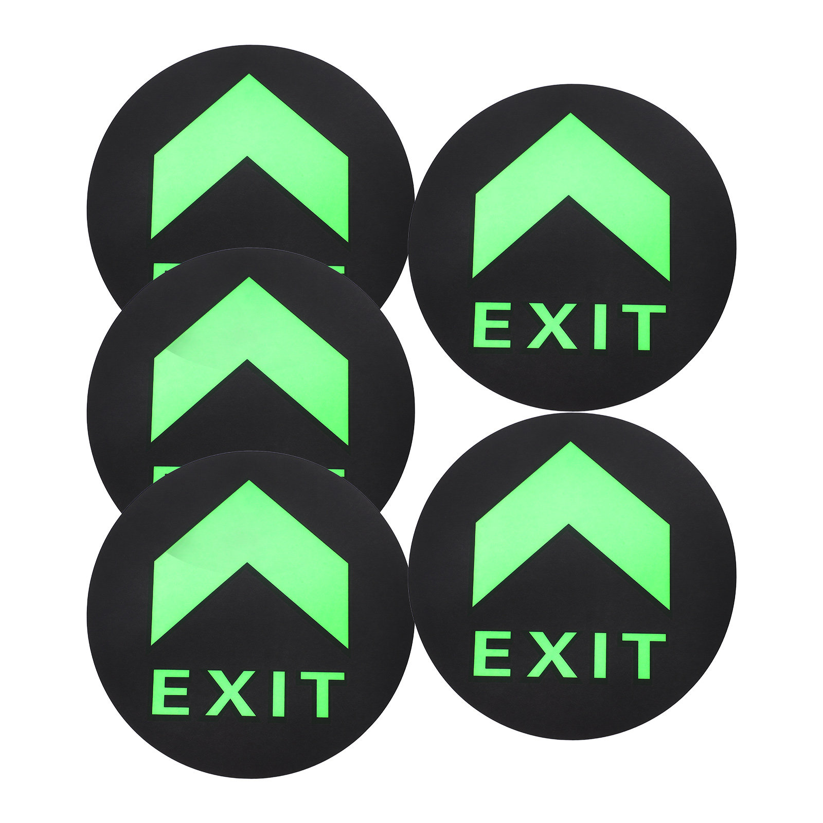 5Pcs Night Luminous Exit Sign  - Emergency Exit Sign 评论和价格