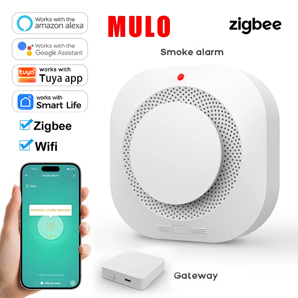 ZigBee WiFi Smart Smoke Detect - Smoke Detector Interconnected 评论和价格