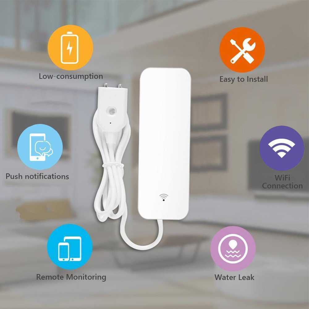 Tuya WiFi Water Leak Sensor, W - Water Alarm Sensor 评论和价格