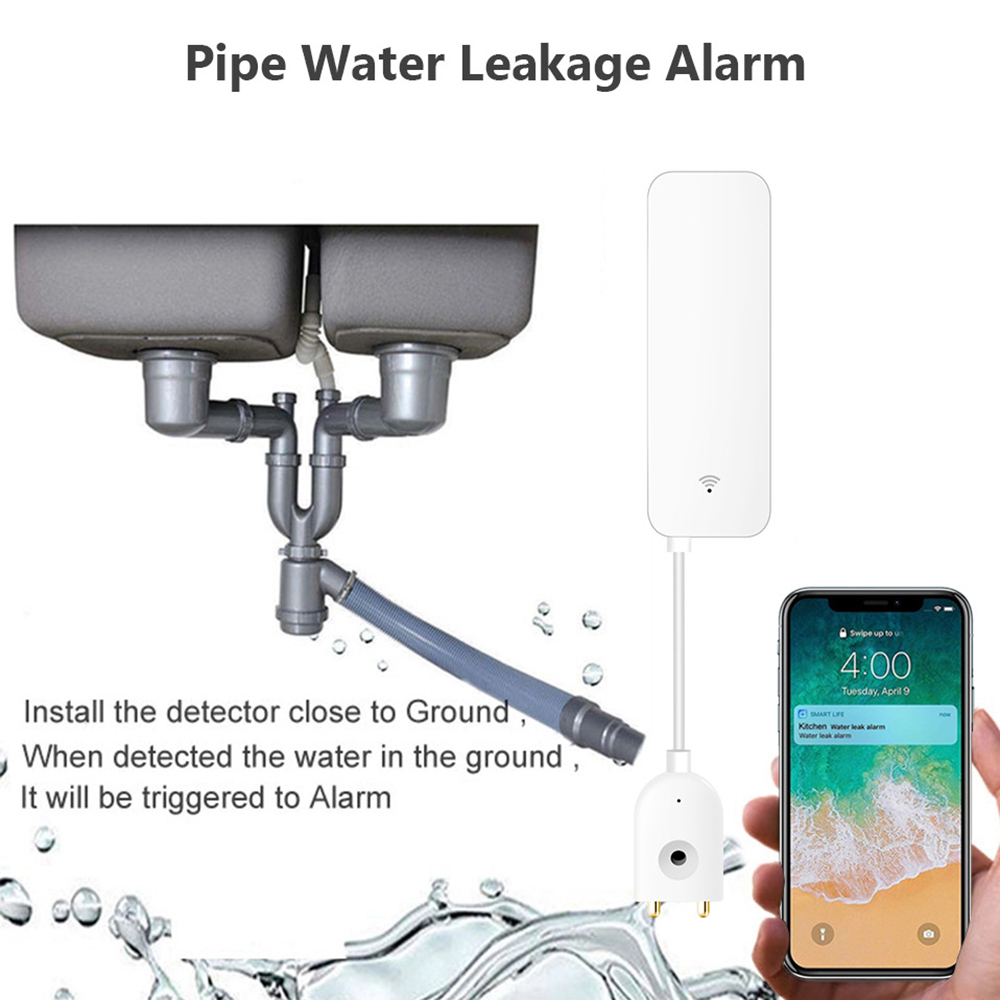 Tuya WiFi Water Leak Sensor, W - Water Alarm Sensor 评论和价格