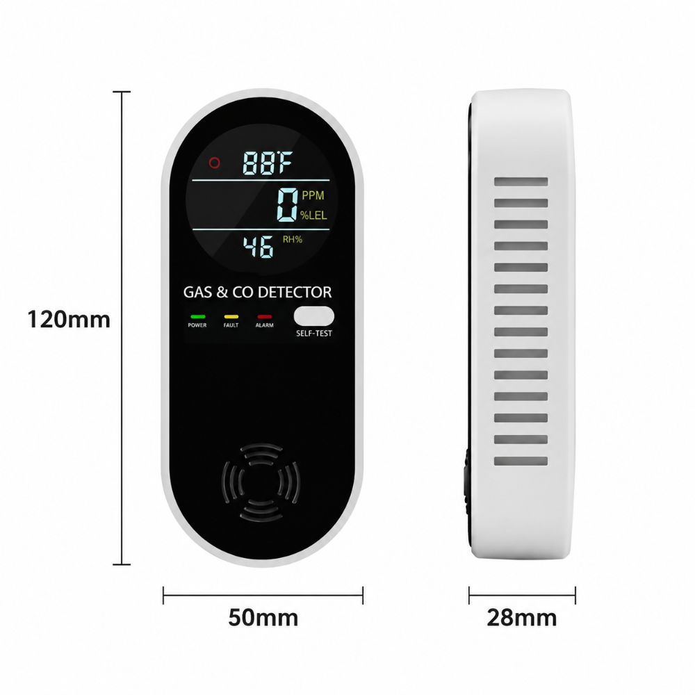 4 in 1 LED Display Gas Detecto - Co Detector Plug 评论和价格