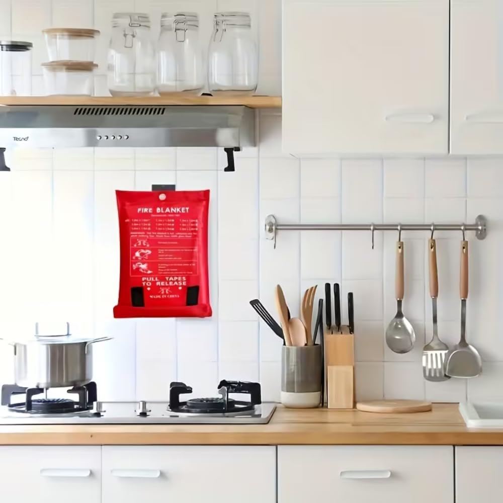 Heat Resistant Emergency Fire  - Fire Blanket Kitchen 评论和价格