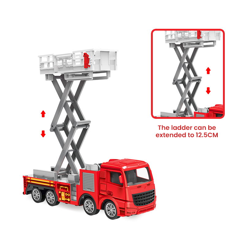 1:55 Diecast Fire Truck Model  - Fire Escape Ladder 评论和价格
