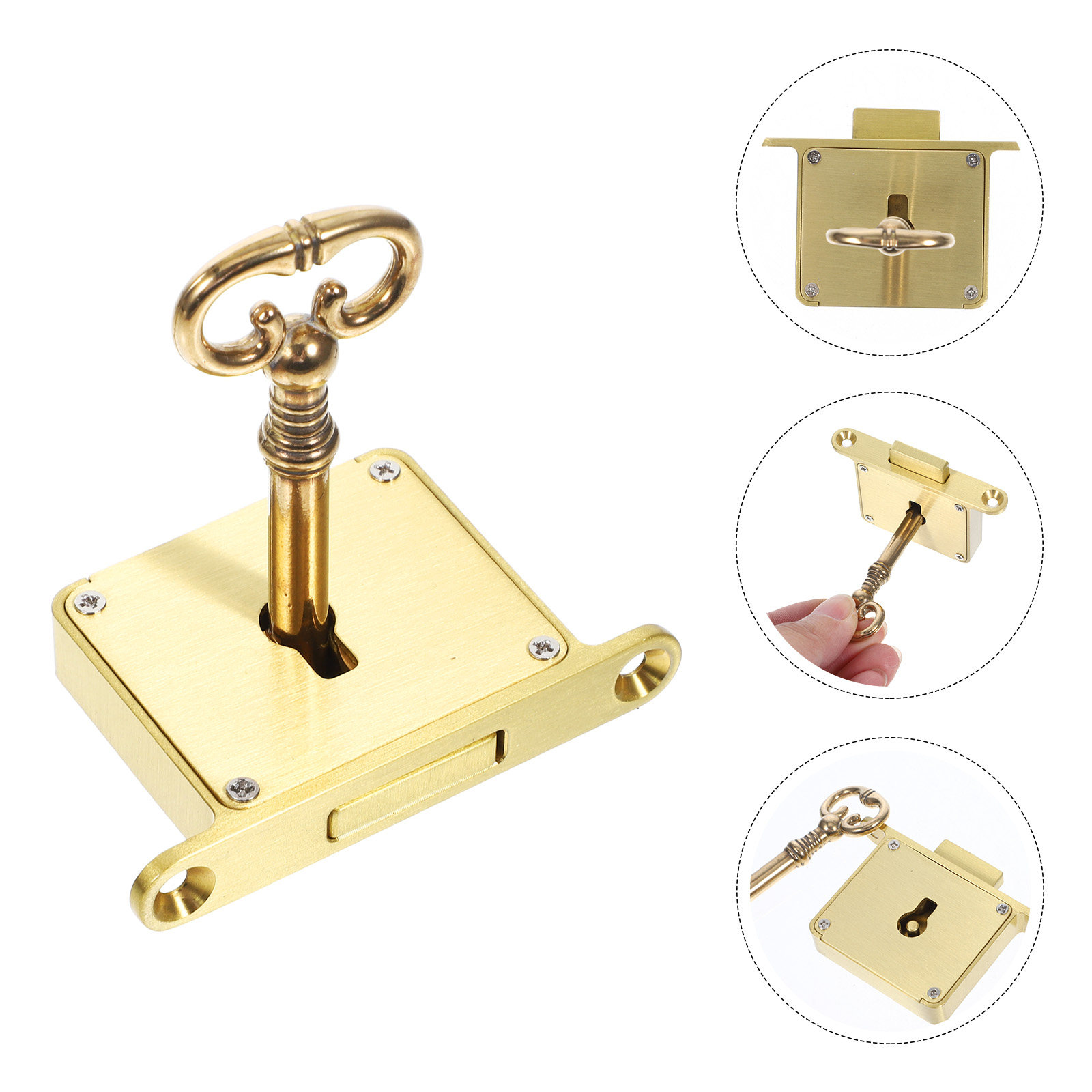 1Set Heavy Duty Brass Cabinet  - Lockbox Key Secure 评论和价格