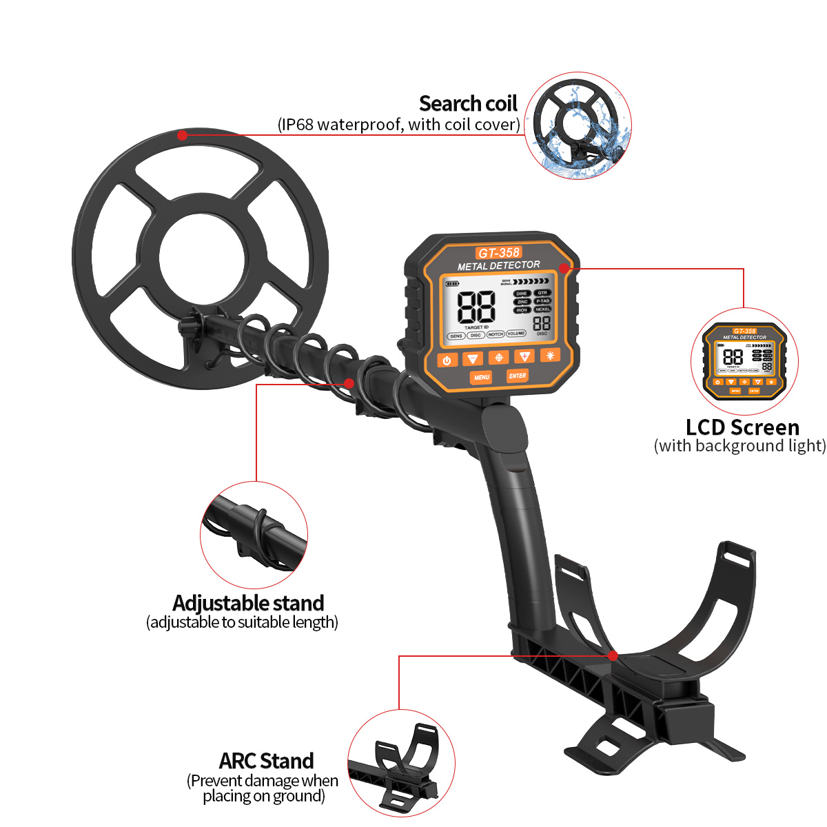 Treasure Hunter Metal Detector - Co Detector Plug 评论和价格