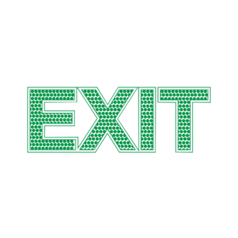Glow in Dark Exit Wall Sticker - Emergency Exit Sign 评论和价格