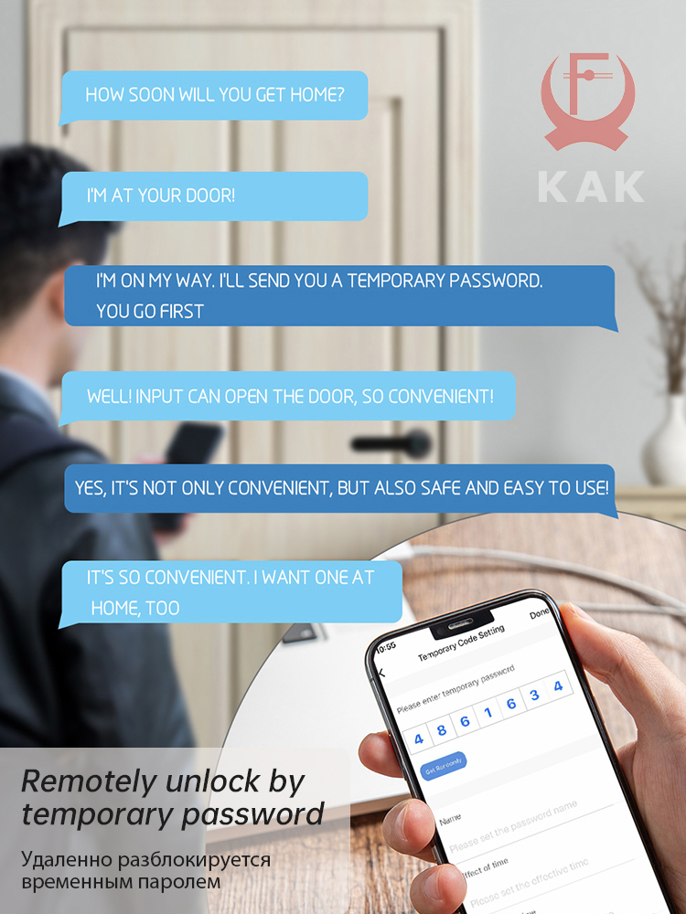 KAK Smart Fingerprint Door Loc - Security Chain Door 评论和价格