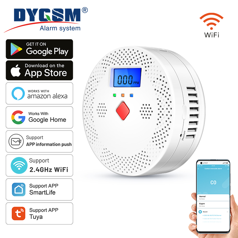 Tuya WiFi Smart Carbon Monoxid - Co Detector Plug 评论和价格