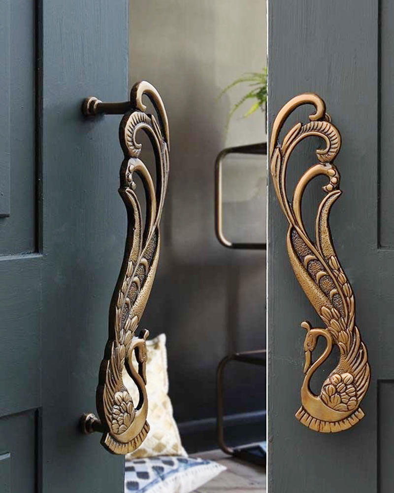 IMPEU Peacock Figurine Door Ha - Window Lock Bar 评论和价格