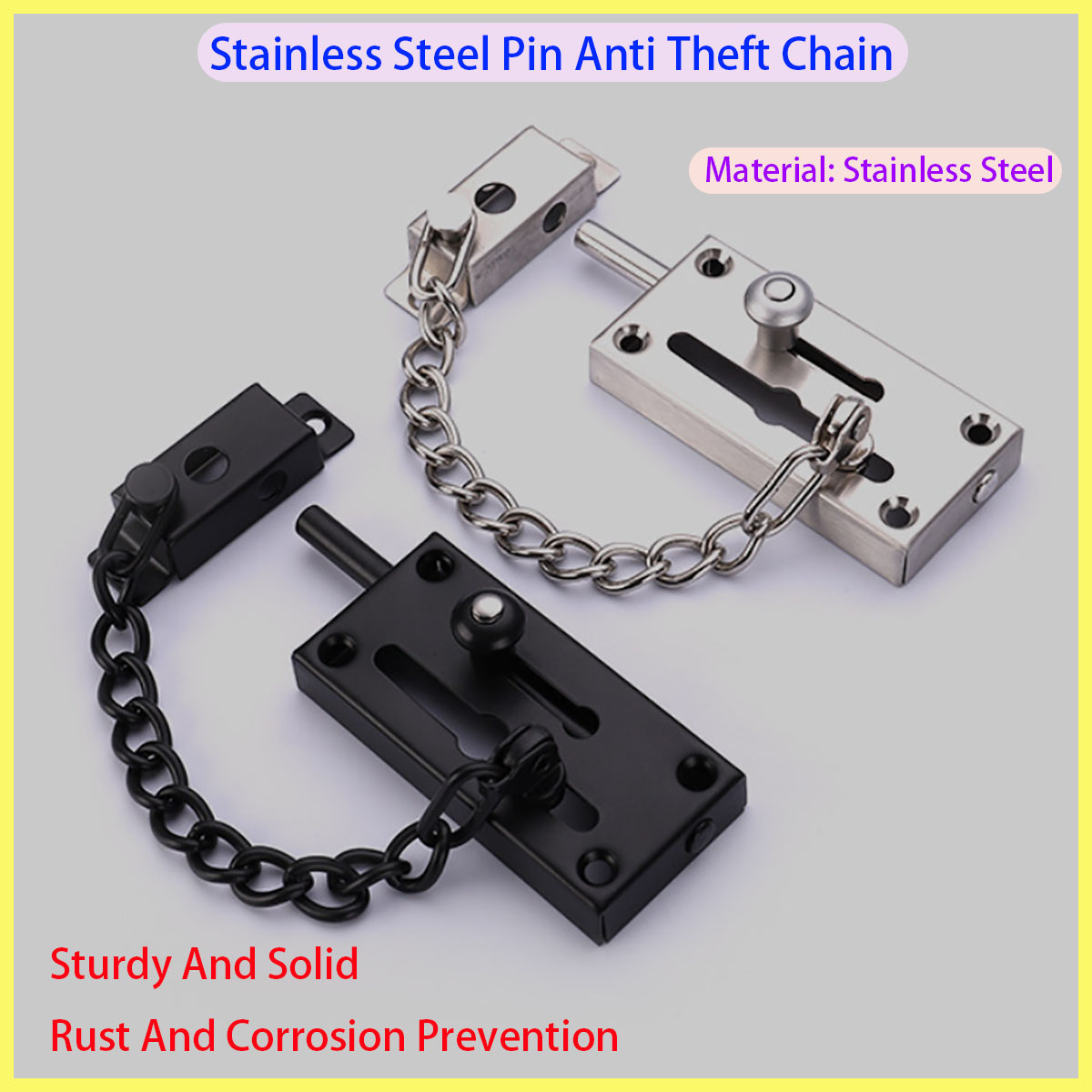 New Thickened Stainless Steel  - Security Chain Door 评论和价格
